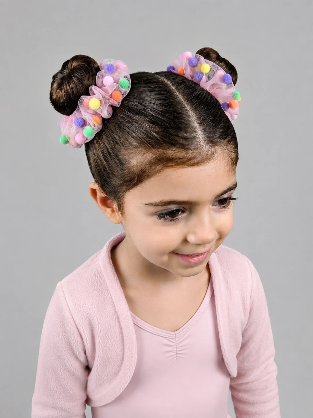 Penteado infantil com tictacs e xuxinhas