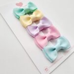 Kit com 5 mini laços para bebês